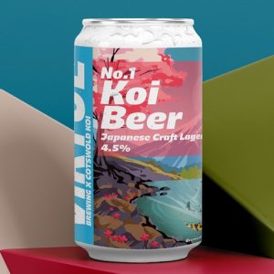 No 1 Koi Beer, Japanese Craft Lager, Craft Beer